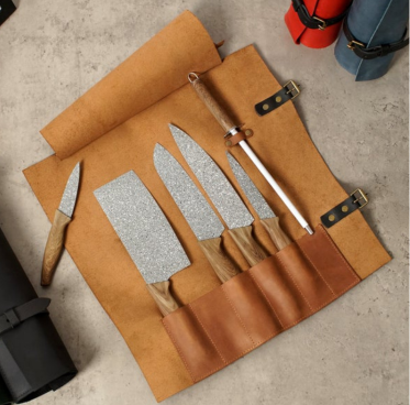 ,CHEF. Leather Knife Roll